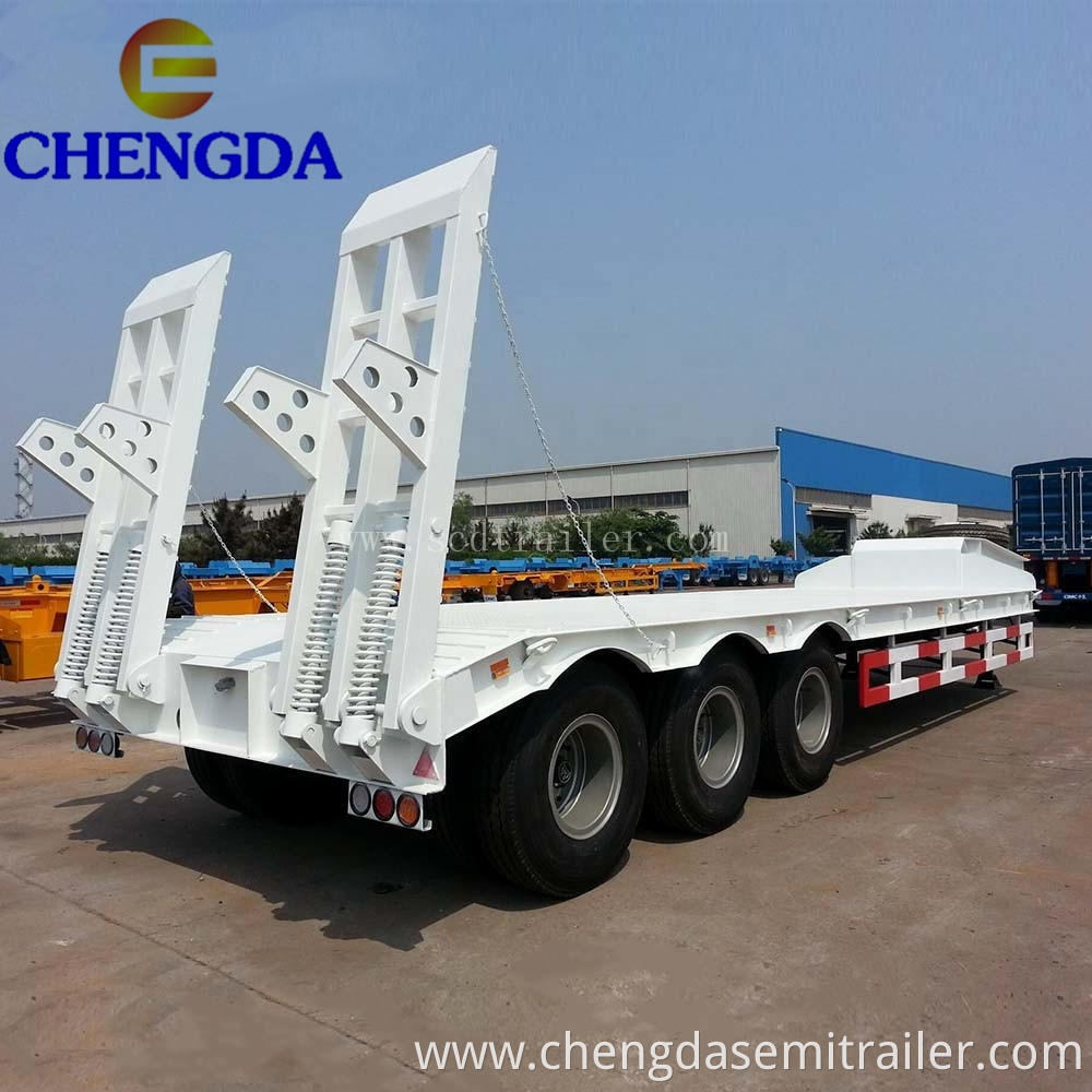 lowbed semi trailer